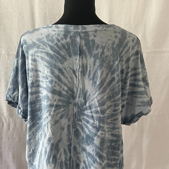 American Eagle Favorite Tee Blue Tye Dye Short Sleeve T-Shirt Small - 0345 - Picture 4 of 5